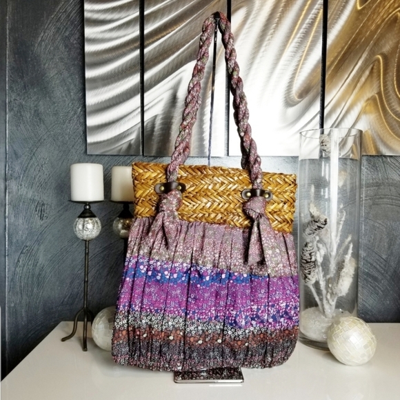 SUN N SAND BOHO CHIC BAG PURPLE - Picture 2 of 13